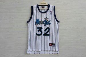 Maillot De Basket Orlando Magic Shaquille O'Neal 32 Engrener Bande Blanc